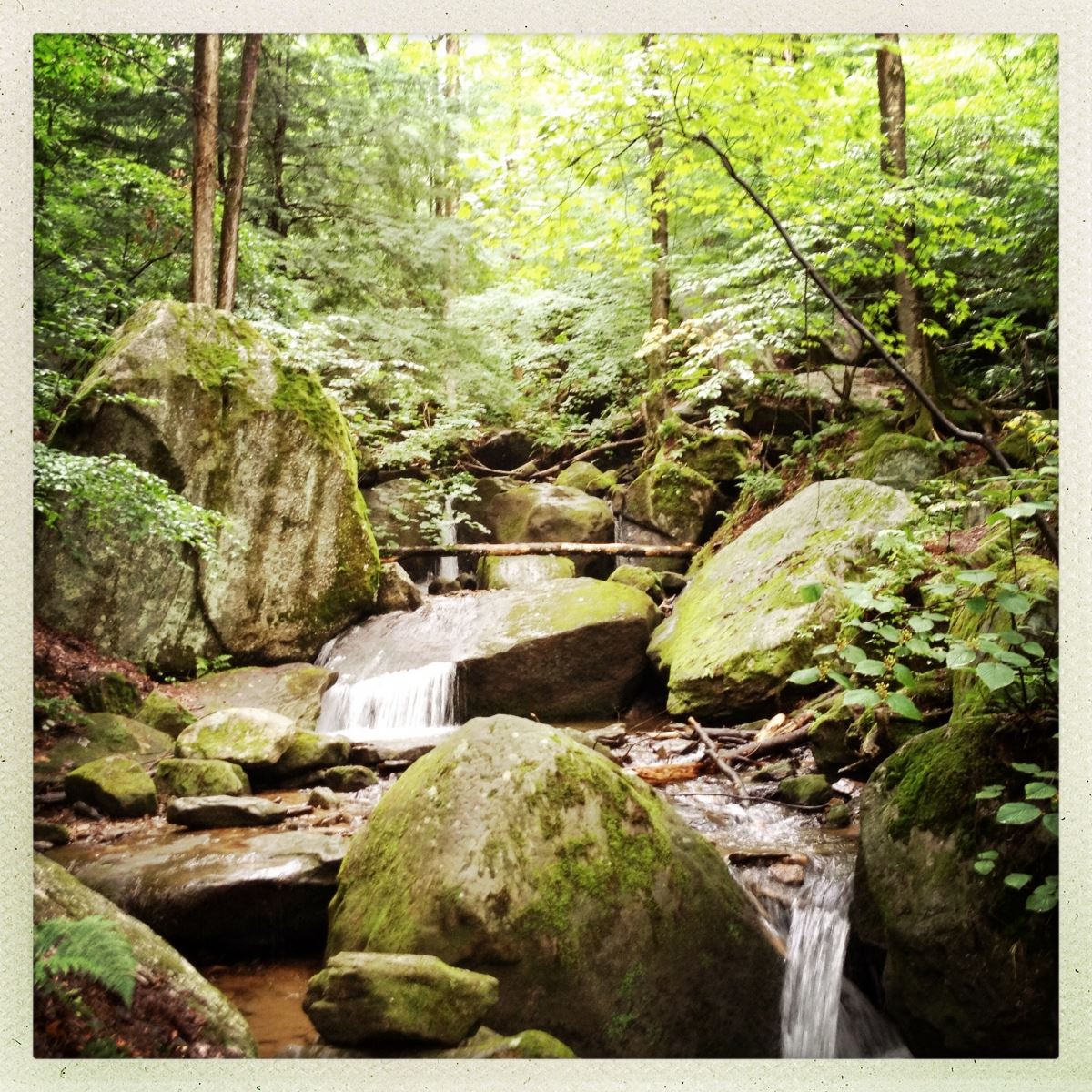 Big Bend Waterfall Cascading Down Rocks